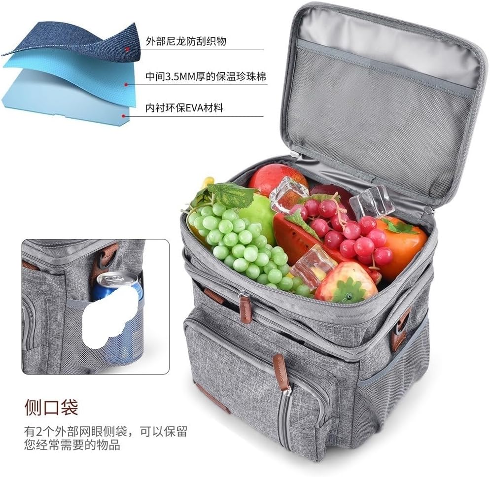 Outdoor Large-Capacity Thermal Insulation Picnic Bag Thickened Aluminum Foil Ice Leak-Proof Tote
