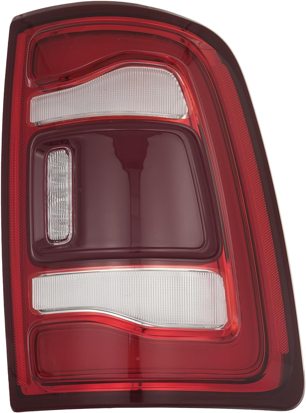 KARPAL LED Tail Light Assembly Right Passenger Side Compatible with 2019-2024 Dodge Ram 2500 3500 w/Blind Spot Rear Lamp Brake Light Replacement for 68361720AH CH2801223 Red Bezel
