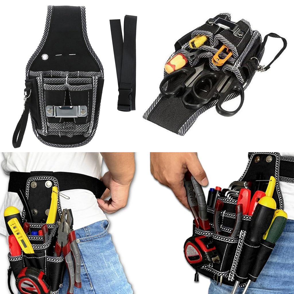 Serplex® Multifunction Nylon Tool Organizer Waist Bag Durable Water-Resistant Construction Adjustable Belt, Ideal for Electricians, Carpenters, Plumbers, Technicians (B0DCJZJJFG) Amazon Price History, Amazon Price Tracker