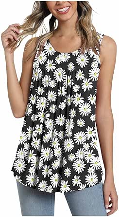 Zeagoo Womens 2026 Tank Tops Casual Crewneck Sleeveless T Shirts Loose - View #7