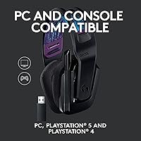 Vista 5 de Logitech G535 Lightspeed - Auriculares inalámbricos para videojuegos, ligeros, con micrófono abatible para silenciar, estéreo, compatibles con PC