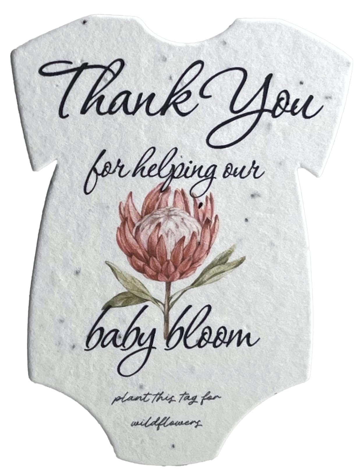 Of The Earth Infant Bodysuit Shape Seed Paper