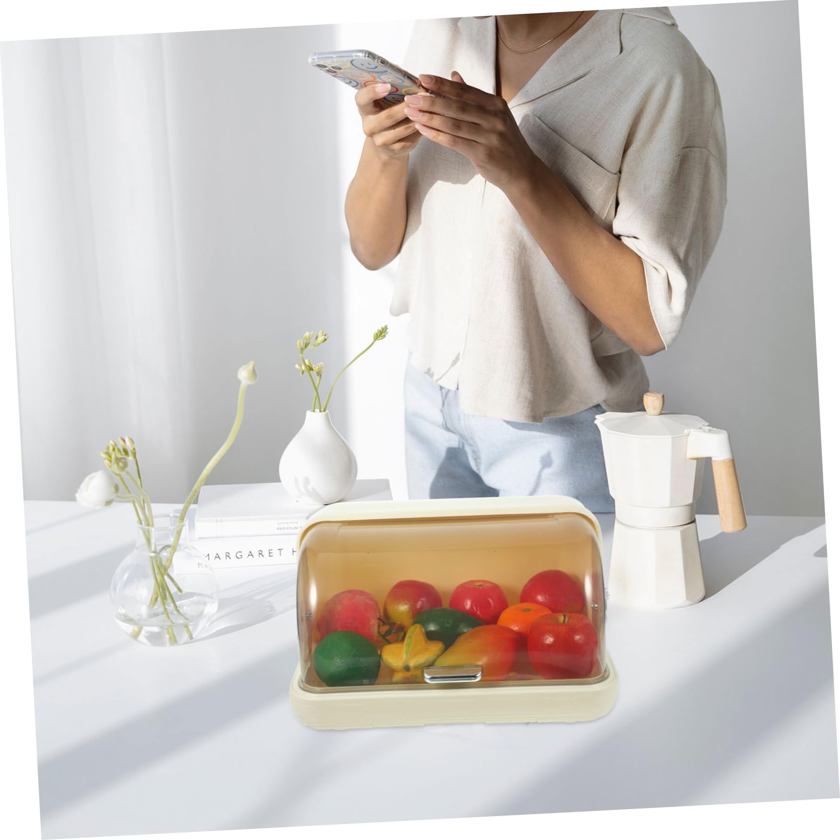 VICASKY Égouttoir pour Accessoires de Biberons Organisateur de Rangement pour Biberons Bébé Porte-gobelets Multi-usages Étagère à Tasses Égouttoir Anti-poussière en PP pour Rangement