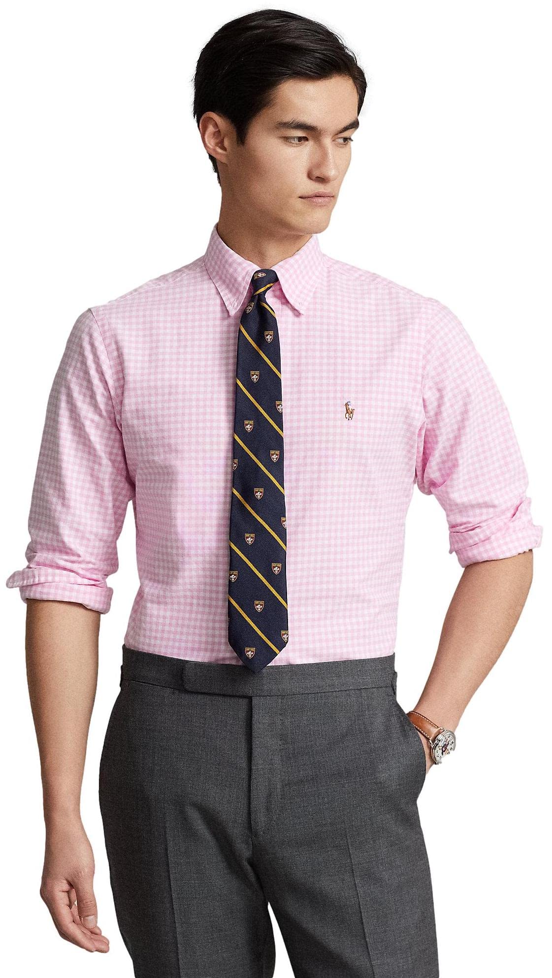 Polo Ralph Lauren Classic Fit Garment-Dyed Oxford Shirt Camicia Oxford Tinta Pezzo Taglio Classico Uomo (Set di 1)