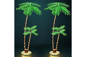Lighted Outdoor Christmas Trees for Porch - OUSHENG 2 Pack 6' 3.3'...