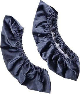 CLISPEED 1 Par Protetor De Artísticos De Hóquei No Gelo Sapatos Cinza Protetor De Gelo Placa Deslizante Capas De De Gelo Capas De Lâminas De Hóquei Cinza Flanela