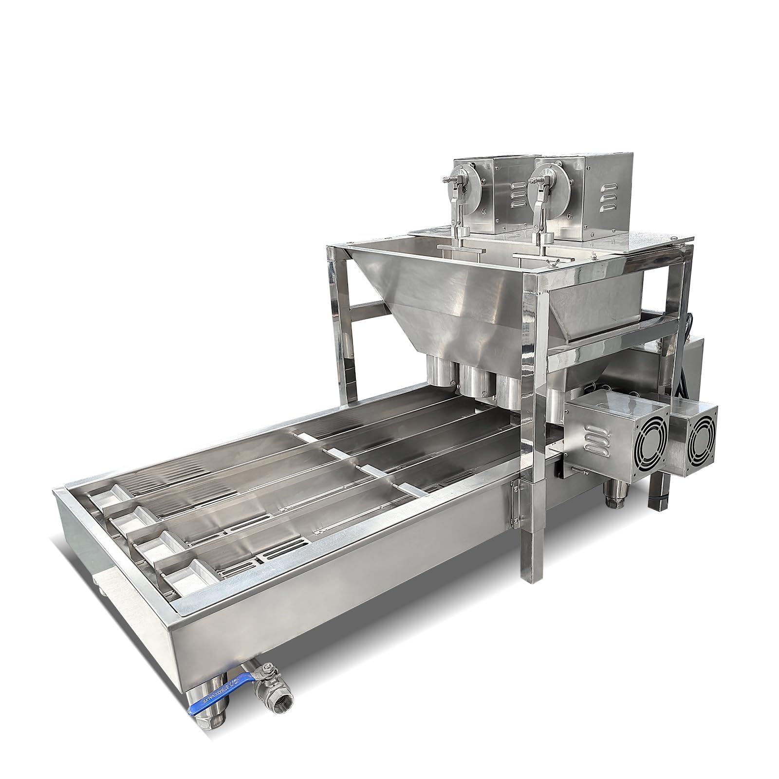 Kolice Commercial Heavy Duty Automatic 4 Rows Donuts Maker Machine/Doughnut Making Machine/Donut Maker- 500-1800 pcs/hour, 12 pcs of Molds, Timer and Temperature Control, Donut Dia. 2