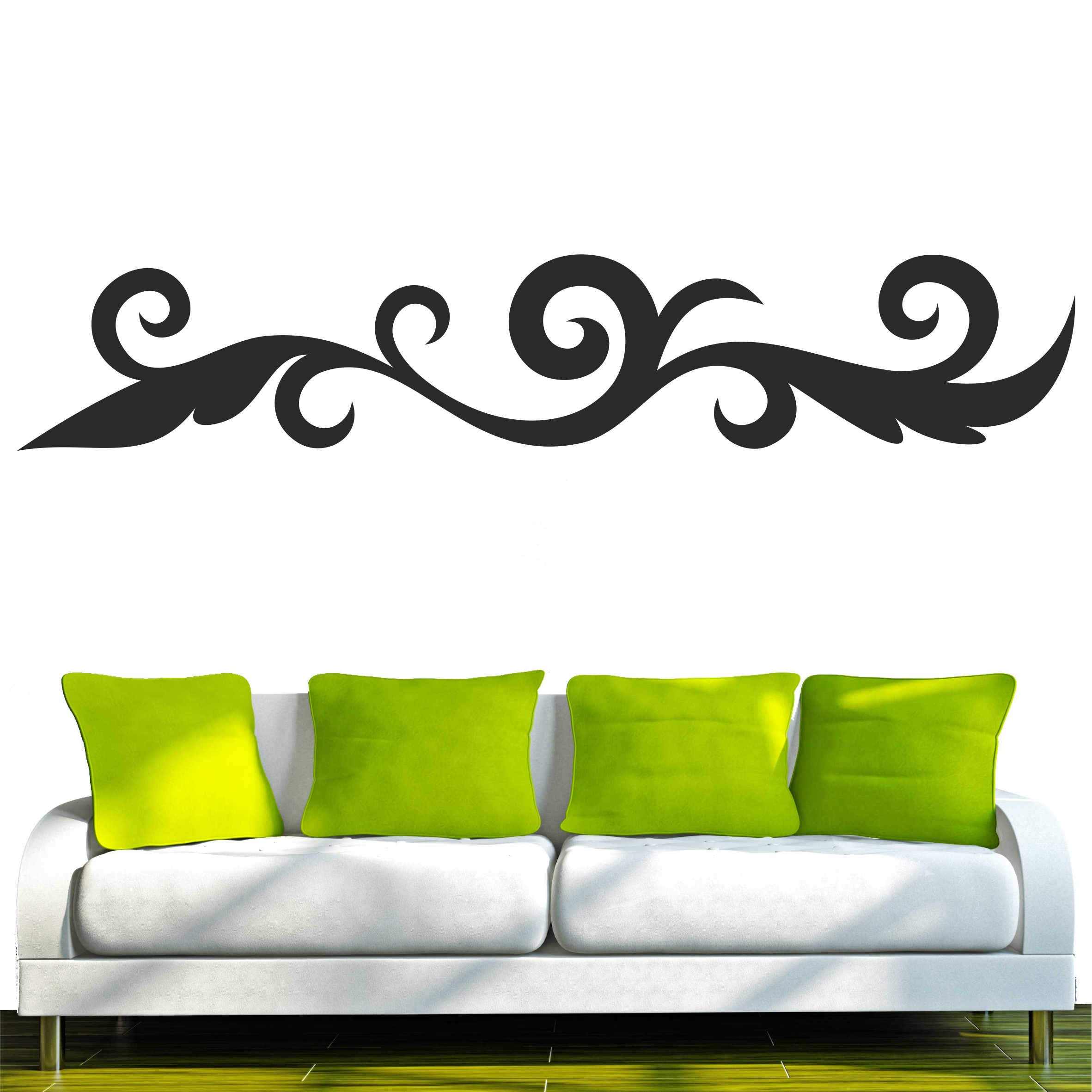 INDIGOS UG Wandtattoo Tribal 80 Dance – 120x98 Cm, Schwarz, Selbstklebend Für Wände & Möbel