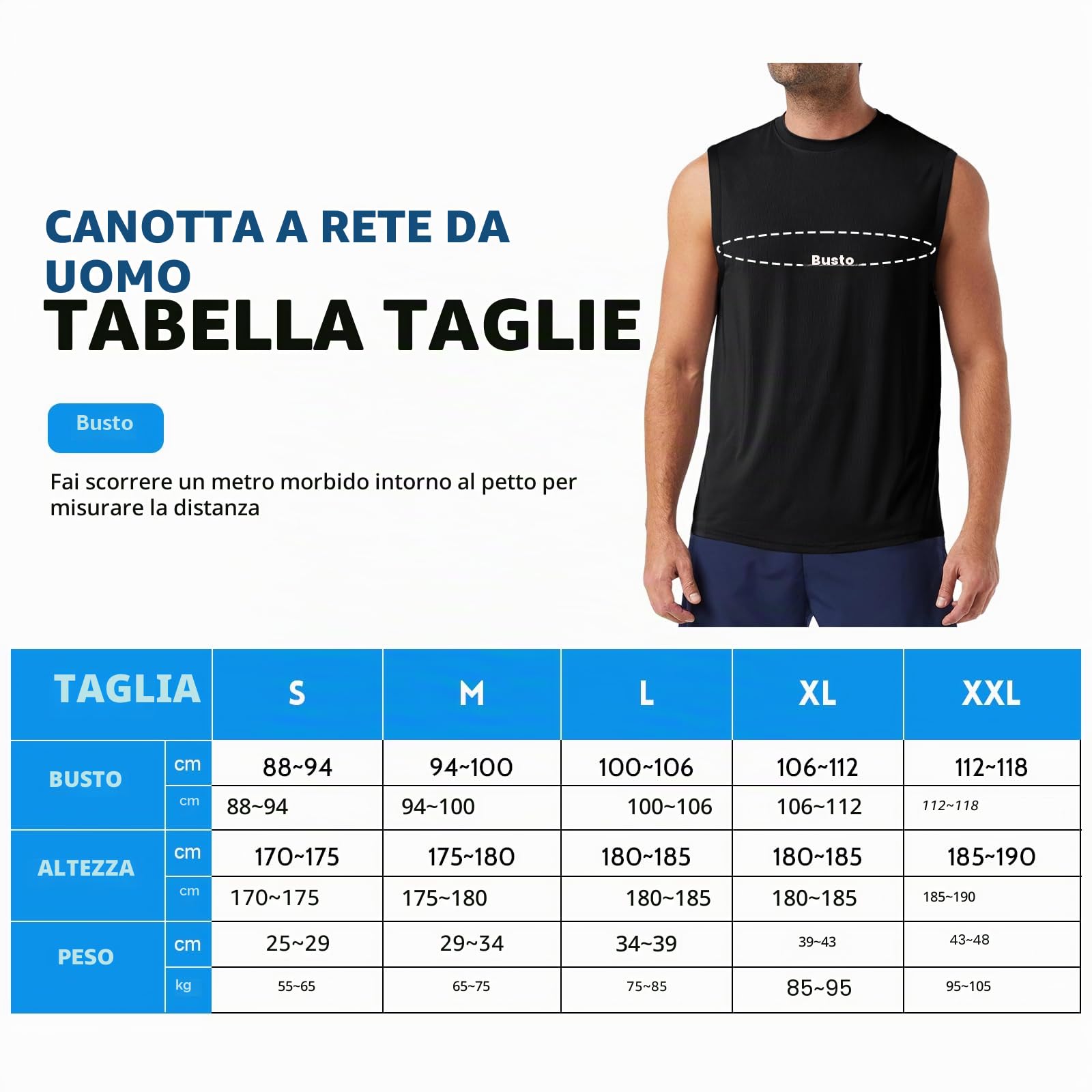 MEEYTOO Canotte Uomo,Maglie Senza Maniche Palestra T Shirt Asciugatura Rapida Sportiva per Corsa Ciclismo Fitness Vest