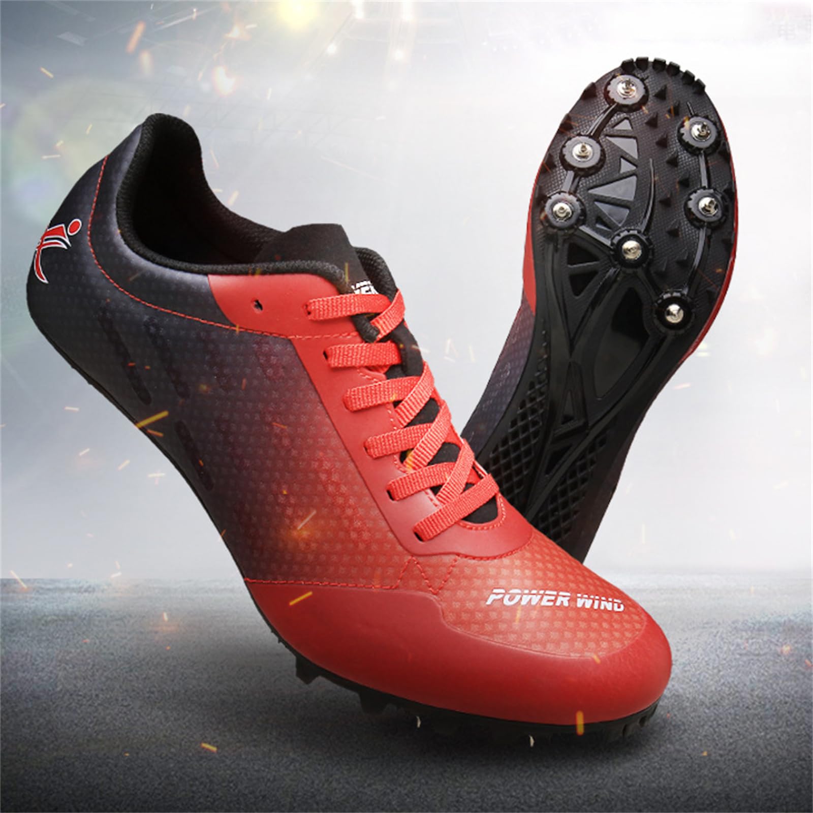Zapatillas De Atletismo para Hombre Profesionales con 7 Clavos Ligeras para Correr Competir Y Saltar
