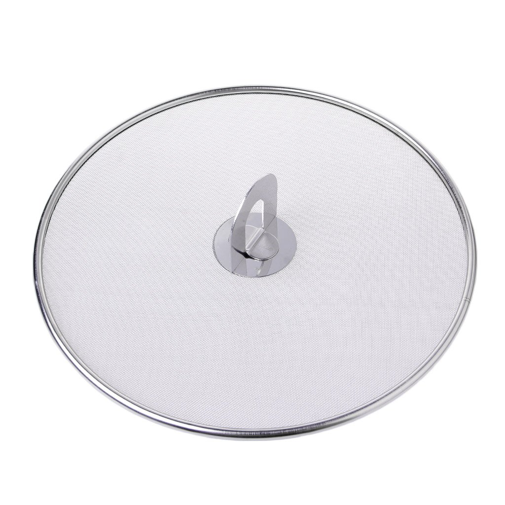Couvercle Anti-éclaboussures Inox – Pour Poêle Jusqu’à 33 Cm – Poignée Pliable – Lavable Au Lave-vaisselle