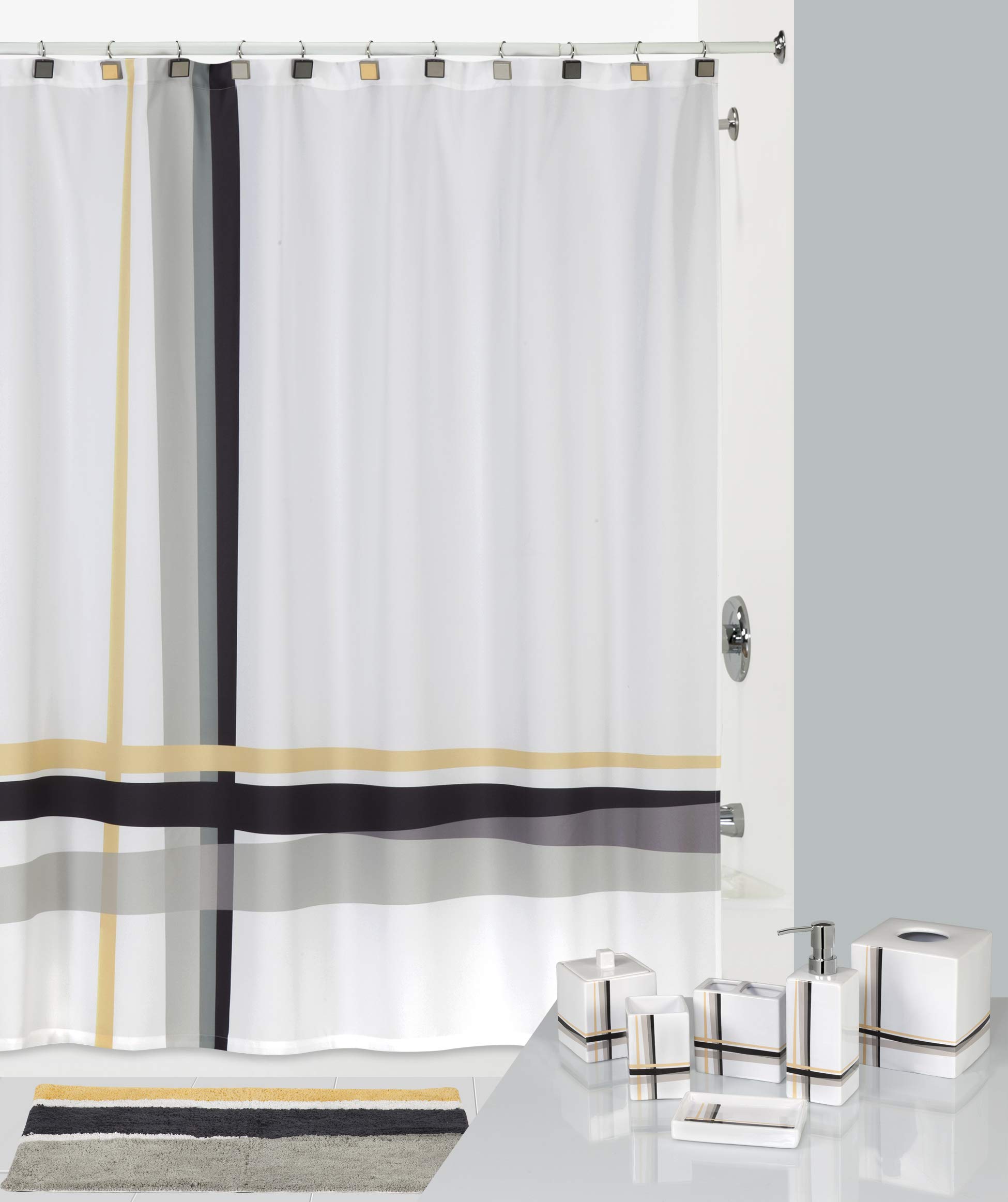 Creative Bath Modern Plaid Bath Tray