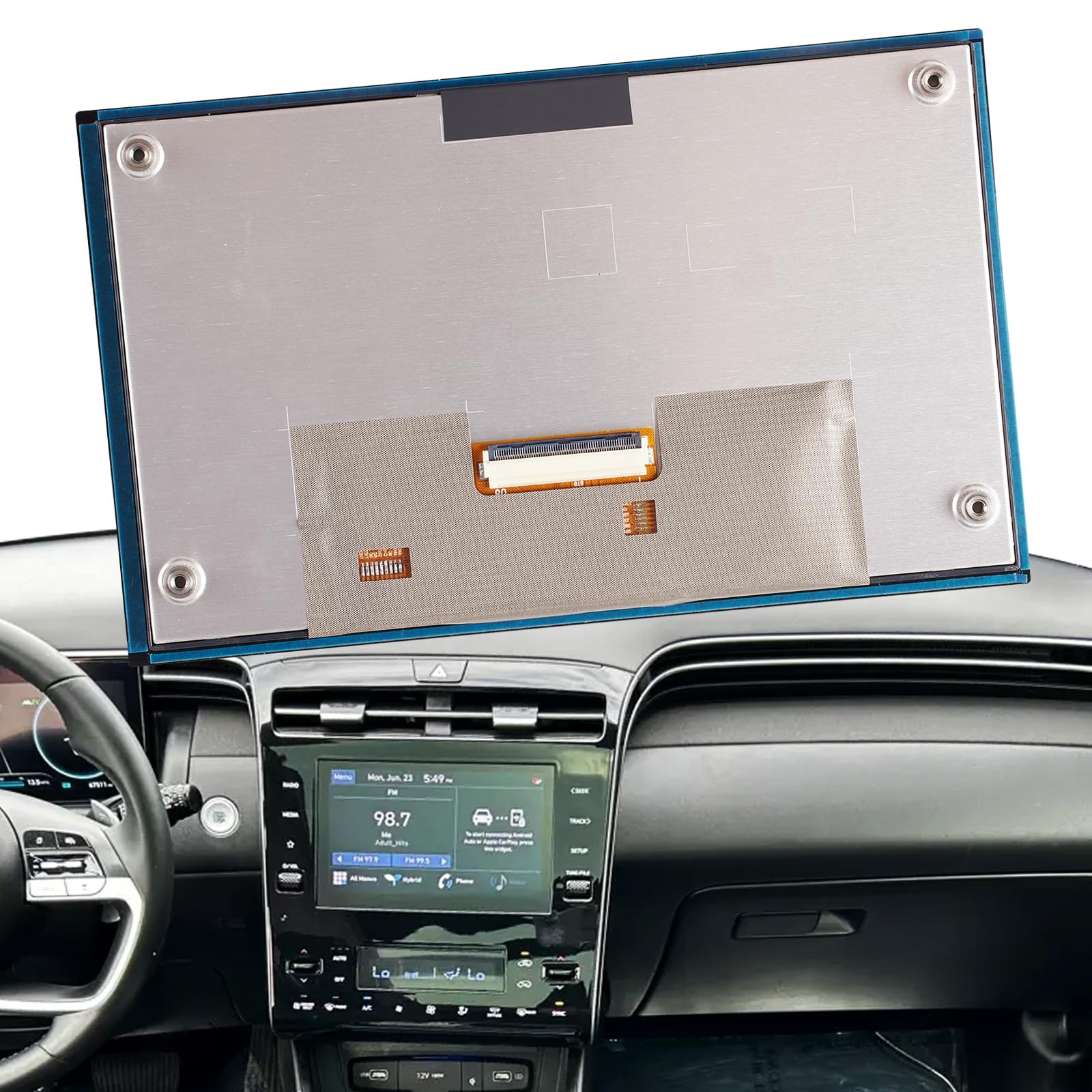 Photo 1 of RESNAVSCREN 8" LCD Touch Screen Digitizer Replacement for 2021-2023 Hyundai Tucson Santa Verna Solaris, Touchscreen Compatible with KIA Sorento Seltos Radio Screen OEM Navigation System TDO-0797F00136