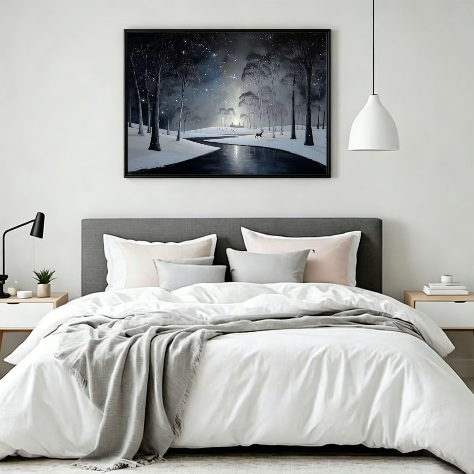 Pintar por Numeros Cielo estrellado Pinturas Acrilicas animal Pintura por Numeros Lienzos para Pintar, Pintura Acrilica Manualidades, Decoración Hogar, Regalos Cumpleaños, 70x90cm Sin Marco, q-896