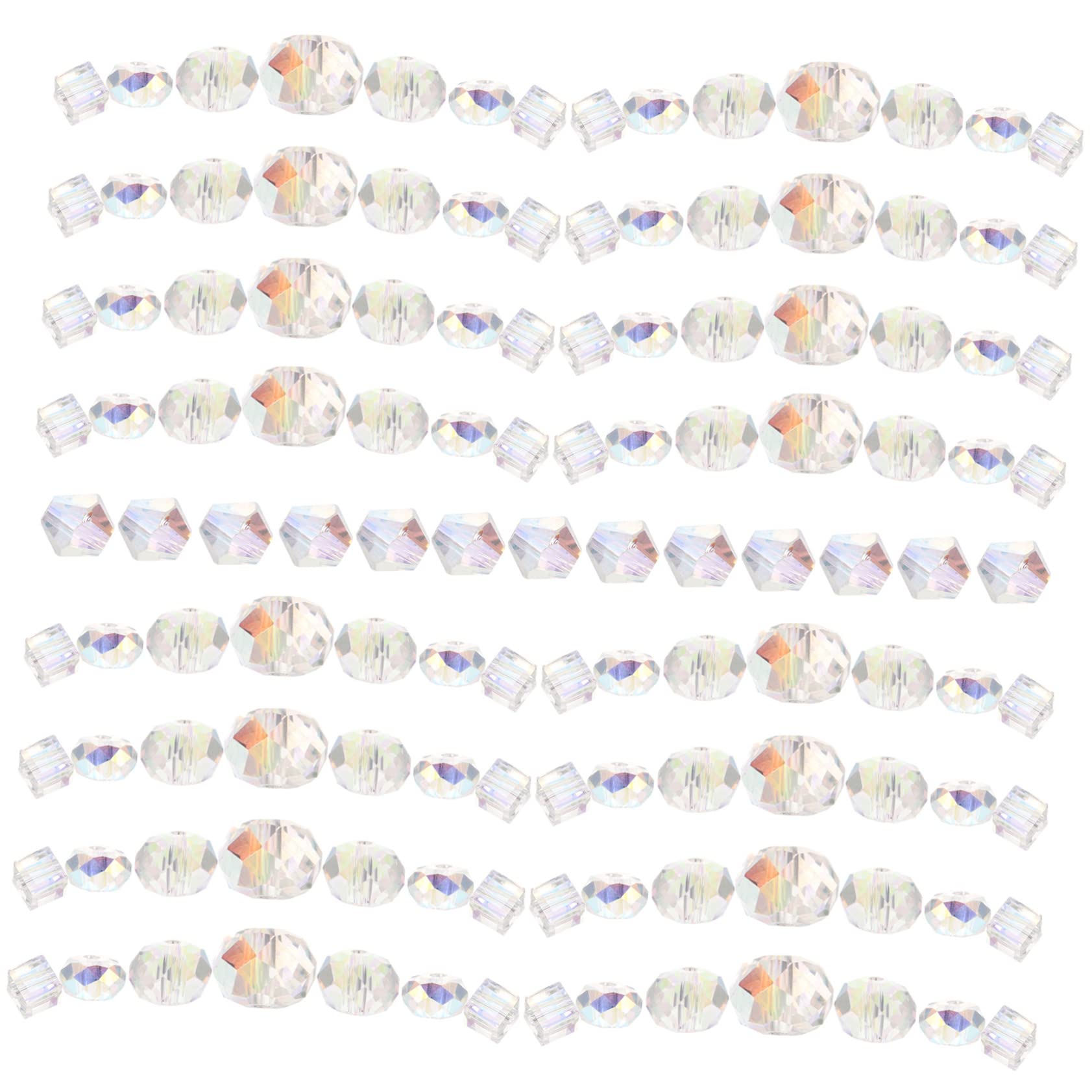SHINEOFI 450stücke Ab Farbige Glasperlen Vielseitige Schmuckperlen Für Armbänder Und Bastelprojekte Perlen Für Kreative
