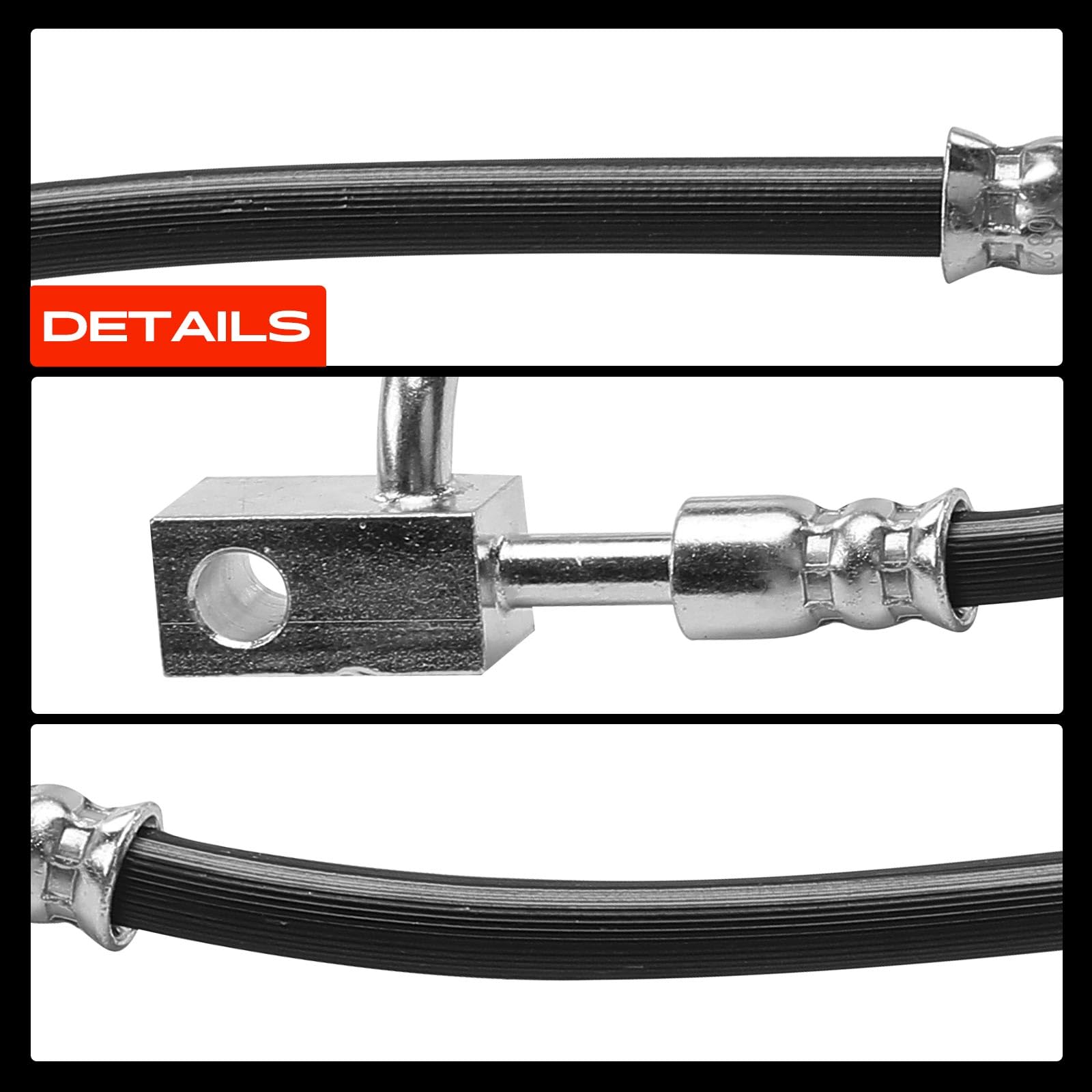 Frankberg 2 mangueras de freno delanteras izquierda y derecha 46210ZV01B | Compatible con: QX56