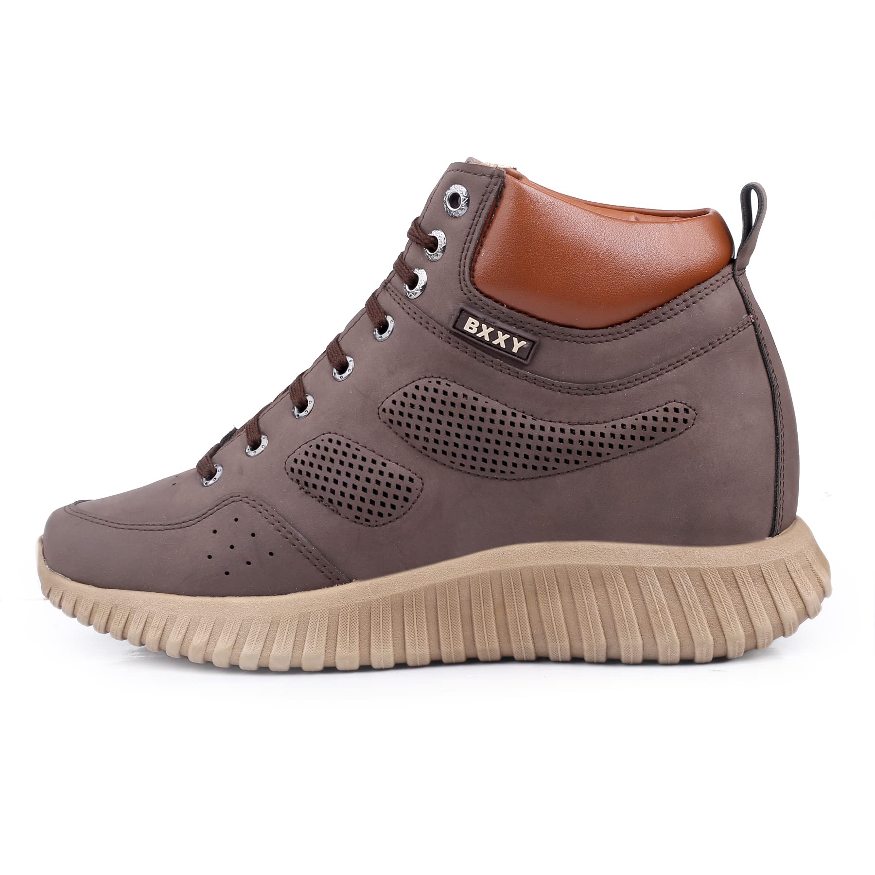 Mens 3 Inch Hidden Height Increasing/Elevator Black Casual Lace-up Outdoor Sneaker Boot (B0C3R7RTL1) Amazon Price History, Amazon Price Tracker