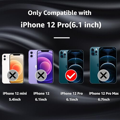 Miniatura 2 de MCFANCE Funda magnética de silicona para iPhone 12 Pro, compatible con MagSafe, protección completa de la cámara, a prueba de golpes, forro