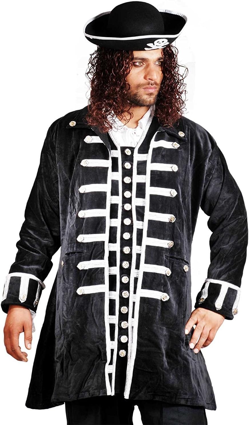 ThePirateDressing Medieval Renaissance Pirate 100% Cotton Captain Coat