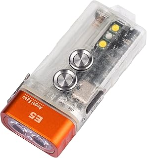 RovyVon E5 EDC Flashlight Pocket Size, Rechargeable AAA Flashlight 700 Lm High Lumen, Luminous Keychain Flashlight with Sidelight, Lockout Mode, Waterproof for Home, Outdoor