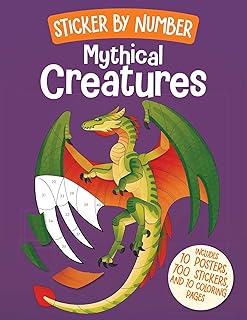 Sticker by Number: Mythical Creatures