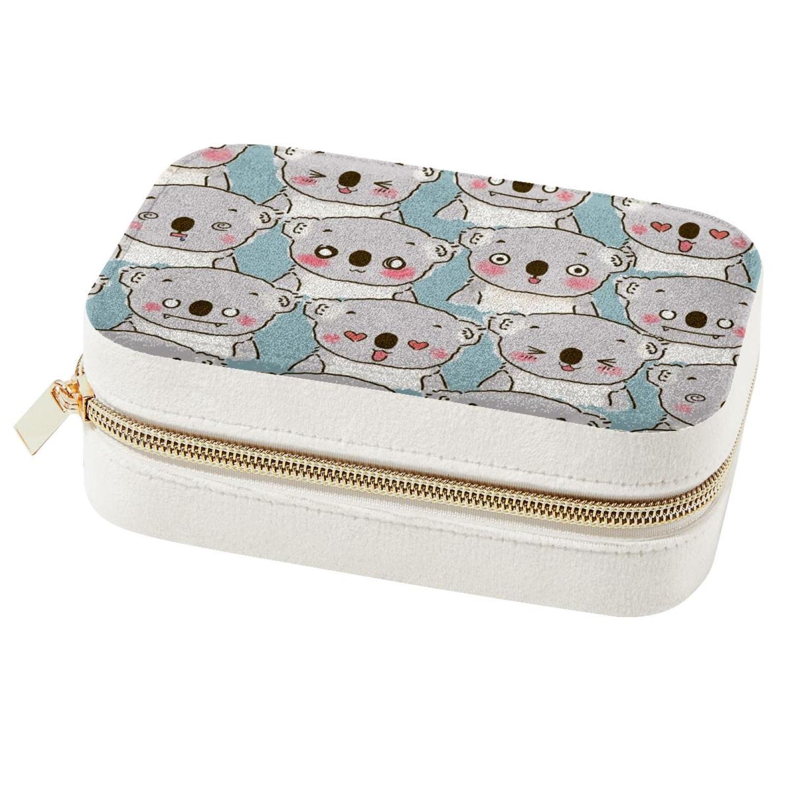 Boîte à bijoux portable de voyage Koala pour bagues et colliers