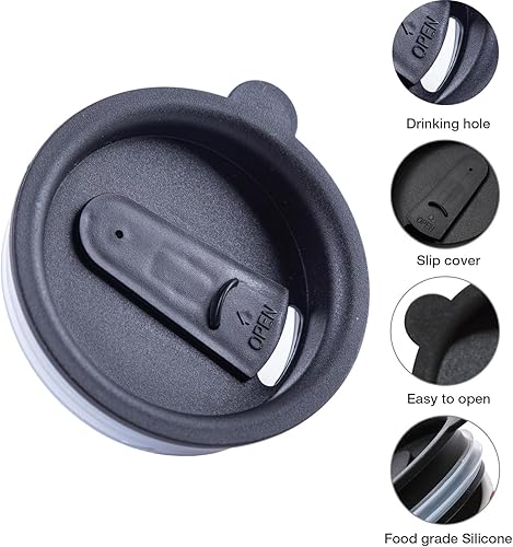 Miniatura 7 de Topadorn Taza de cerámica para café, taza de té de porcelana con tapa en caja de regalo de 17 onzas, hojas y flores