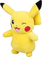 Vista 3 de Pokemon 12" Large Winking Pikachu Plush - Officially Licensed - Generation 1 Figure - Authentic Soft Stuffed Animal Toy - Gift for Kids, Boys, Girls