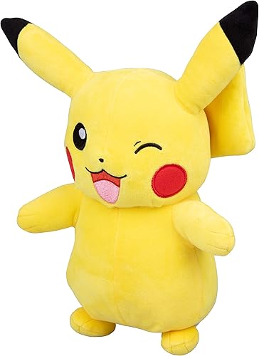 Miniatura 3 de Pokemon Pikachu - Peluche grande de 12 pulgadas, con licencia oficial, figura de generación 1, auténtico juguete de peluche suave, regalo de Navidad