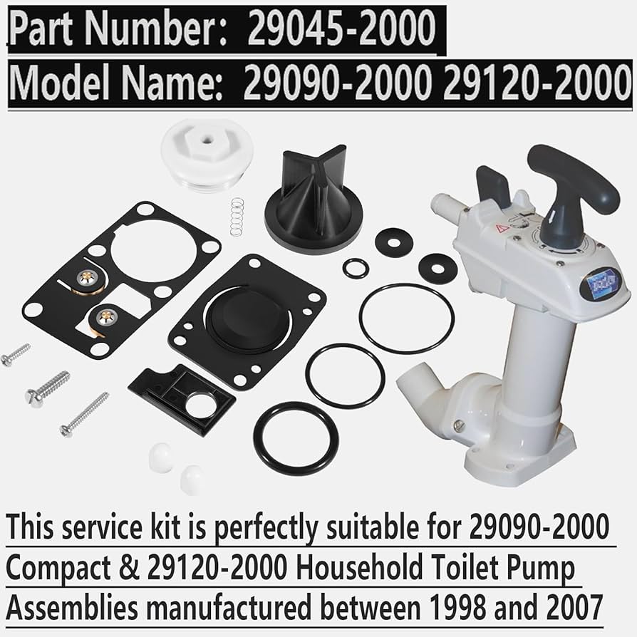 【ad】 Boat Toilet 29045-3000 Marine Manual Toilet Service Kit Fit