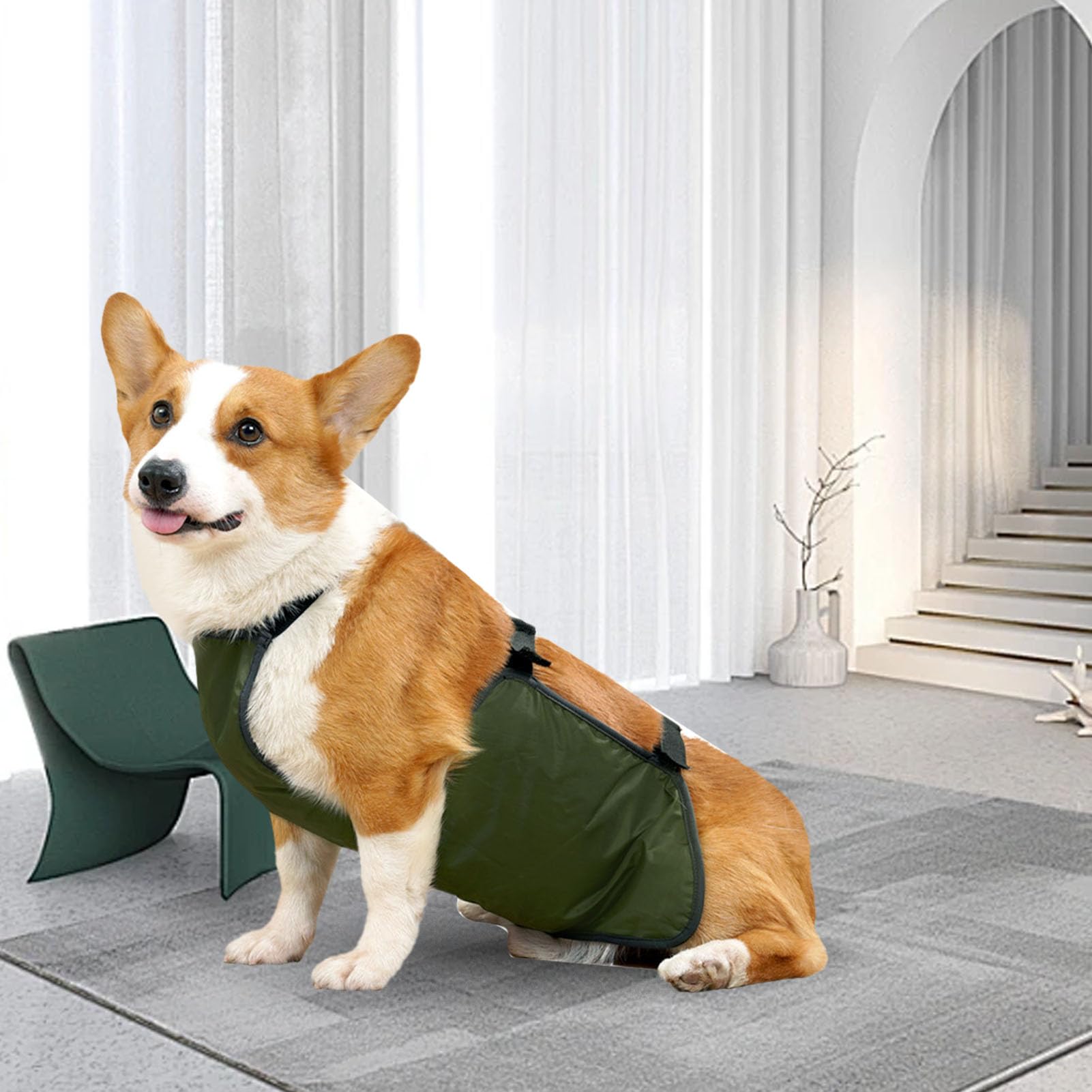 Large Dog Belly Band, High Absorbing Water Proof Bib Chest Protector Dog Diaper for Small Medium or Large Dogs (L) - Image 3