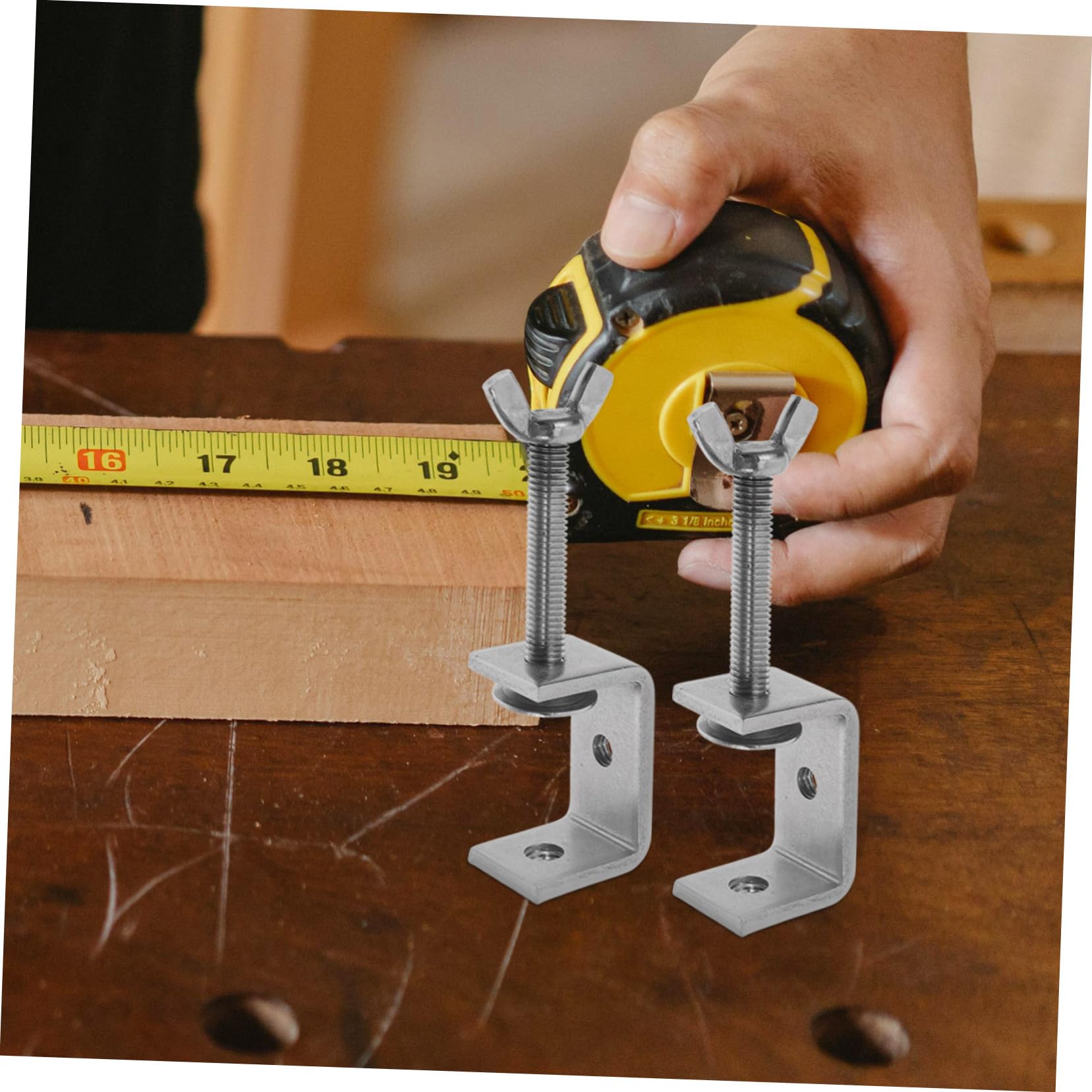 LIFKOME 2 Stück Klemmen Schwere Holzwerkzeug Klemmen für DIY Projekte Verstellbare Zwingen für Holzarbeiten und Schweißen