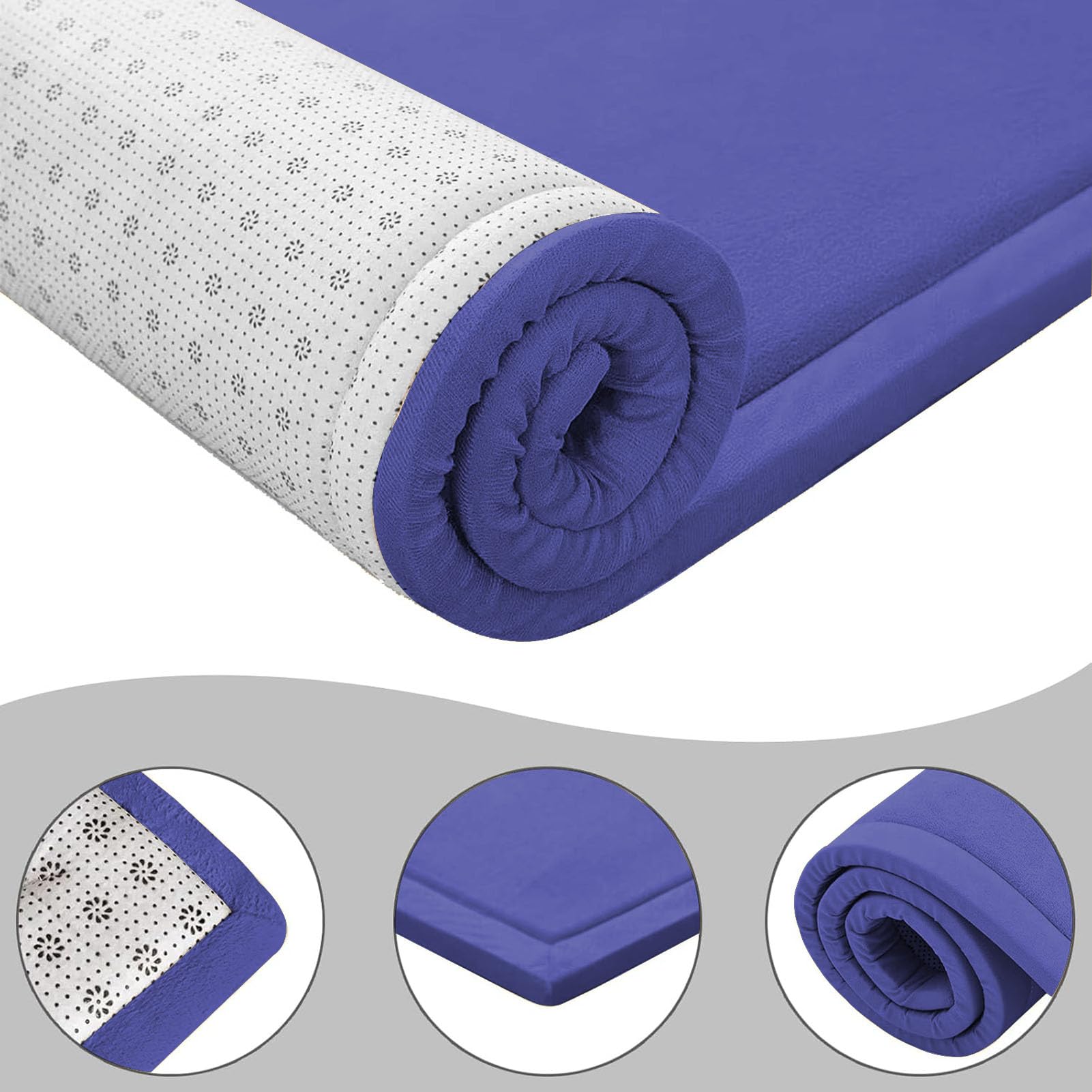 Tapis de Jeu en Chambre Enfant, Tapis de Jeu Multifonctionnel pour bébé, Tapis de Tatami, Tapis de Yoga d'exercice pour bébés, pour Chambre d'enfant, Chambre à Coucher 100 x 120 cm
