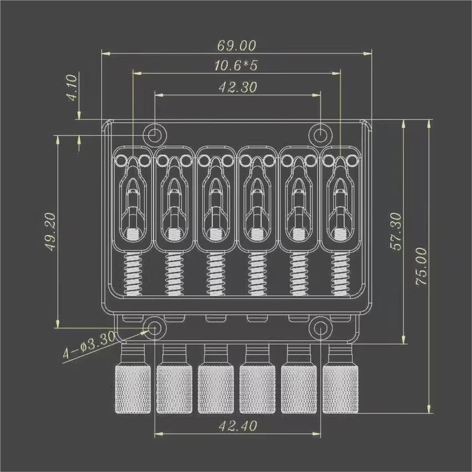 Mostek Gitarowy Bezgłowy Mostek Do Gitary Elektrycznej