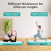 PPXIA Tornaszőnyeg Légutas Tornagymnasztika Matrac 300*100*10CM Felfújható Jóga Edzőpad Kiegészítőkkel 8