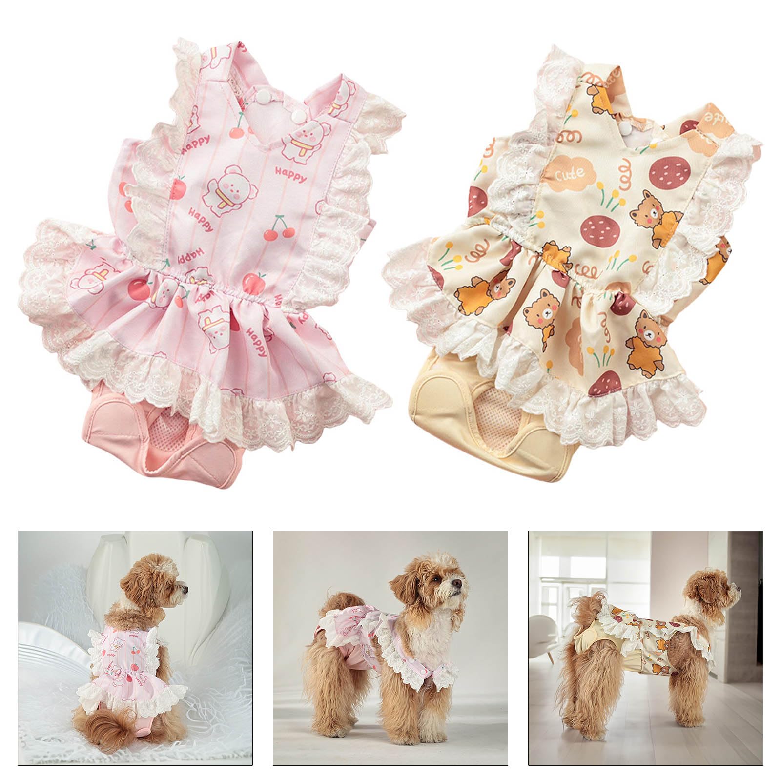 Female Dog Diapers Reusable Doggies Period Diapers Washable Dog Nappy Pants for Comfortable and Protecting