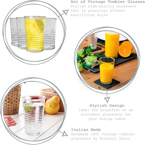 Miniatura 3 de Bormioli Rocco Officina1825 - Vasos de agua (juego de 6), 11 onzas, transparentes