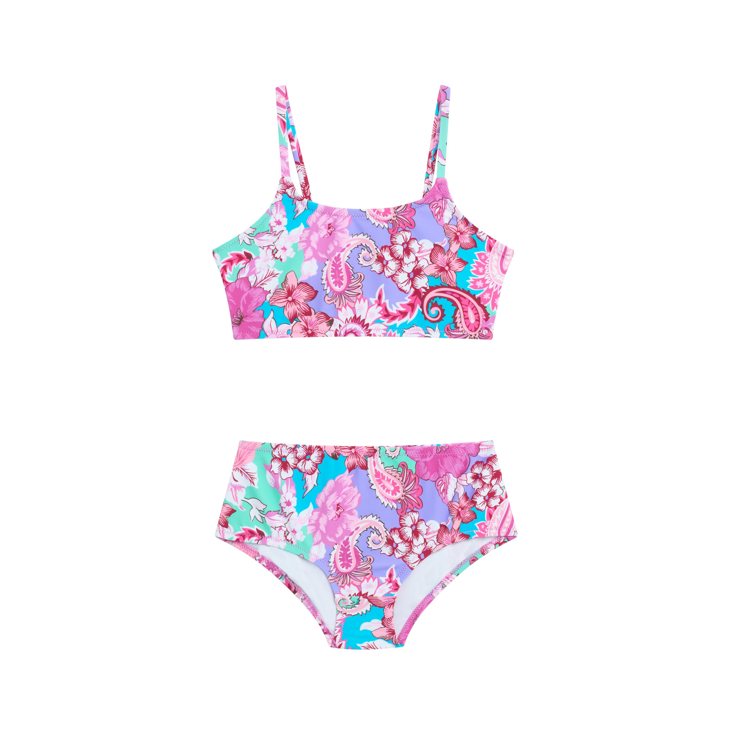 Kanu Surf Girls' Tammy Beach Sport Square Sun Bikini 2-piece Swimsuit