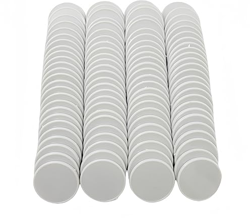 Vista 18 de SmartDealsPro juego de 100 fichas de aprendizaje de plástico opaco, de 1 pulgada, para juegos de fichas, minipóquer, con caja de almacenamiento