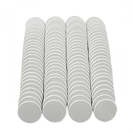 Smartdealspro Set of 100 1 Inch Opaque Plastic Learning Counters Mini Poker Chips Game Tokens with Storage Box (Grey)