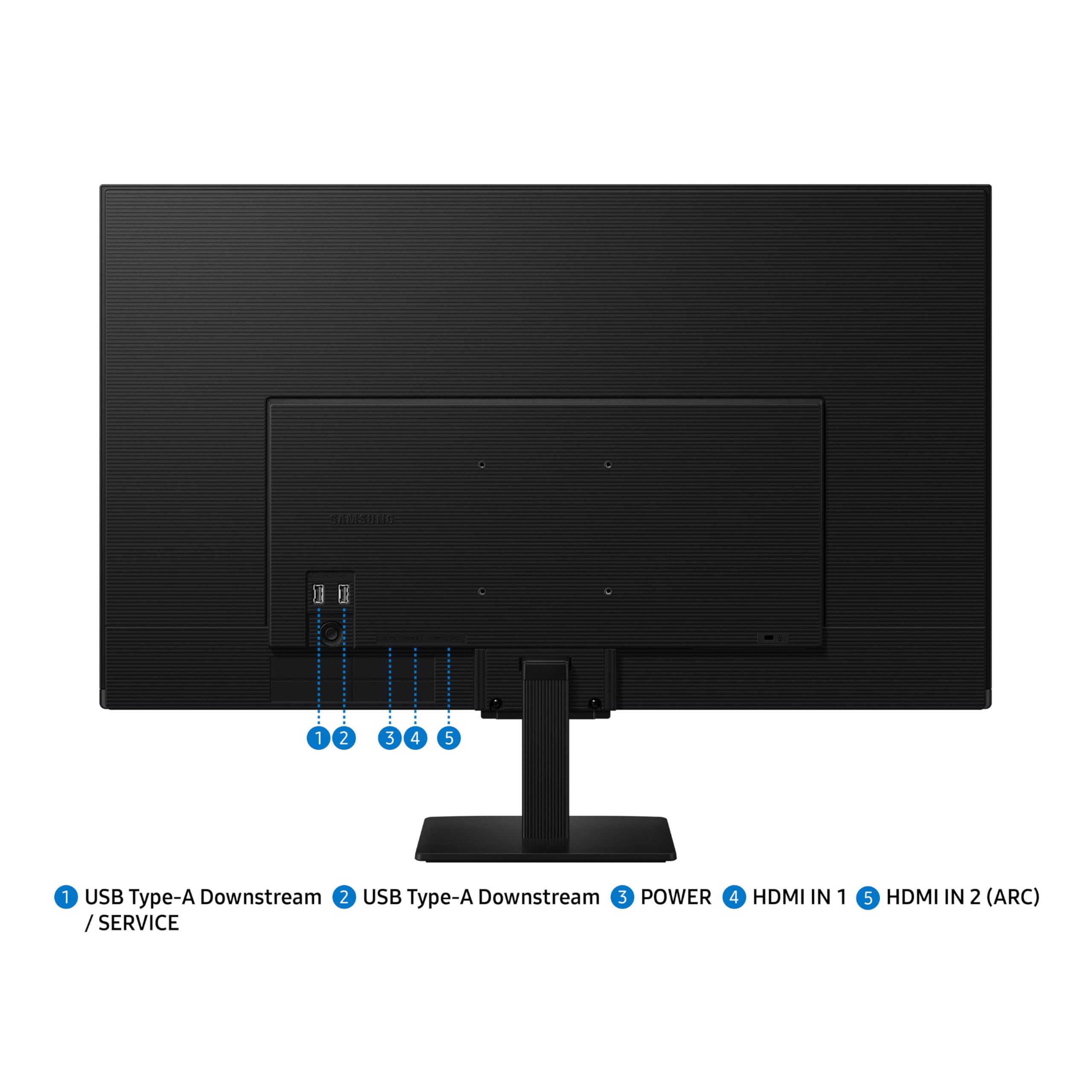 SAMSUNG 32-Inch M5 (M50F) Series FHD Smart Monitor with Streaming TV, Speakers, HDR10, Gaming Hub, Multiple Ports, Workout Tracker, Vision Accessibility Tools, Black, LS32FM502ENXZA