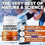 CelluGreen Turmeric Curcumin 3,700mg with Black Pepper Extract — 95% Curcuminoids for Joint Pain Relief & Anti-Inflammatory Support | Curcuma Longa | Non-GMO, Gluten-Free, Made in Canada | 120 Capsules