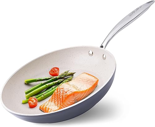 Mueller Sartén antiadherente, resistente revestimiento de piedra alemana, sin PFOA o APEO, Paella, apta para lavavajillas y horno, distribución