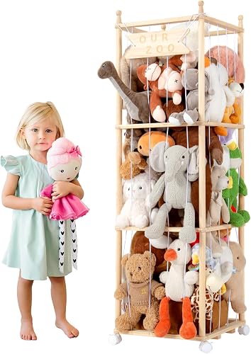 Meuble Rangement Zoo Bois Peluches 