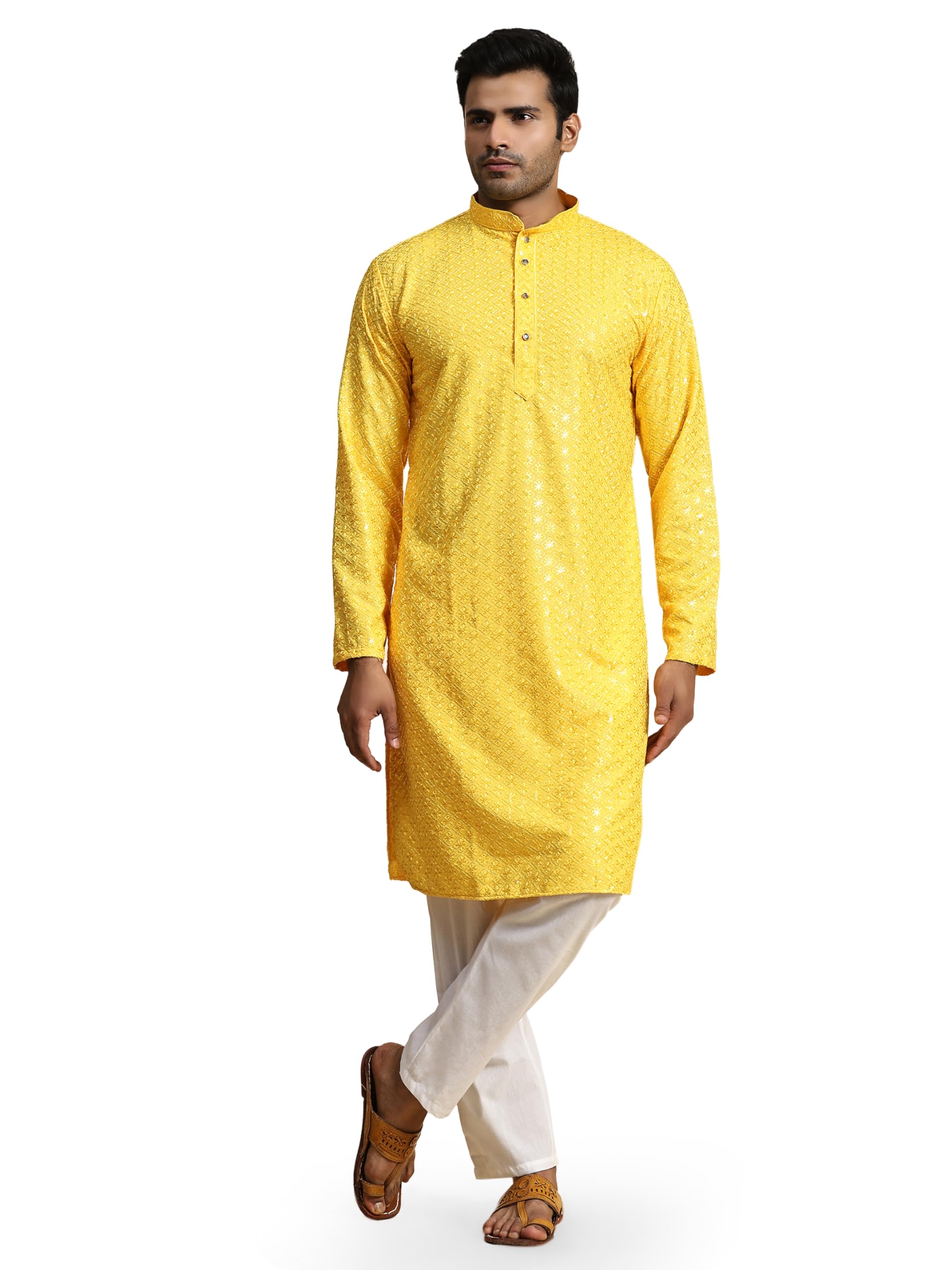 Pro-Ethic Style Developer Mens Indian Traditional Cotton Kurta Sets, Men Kurta Set Indian Wedding Dress (A-117)