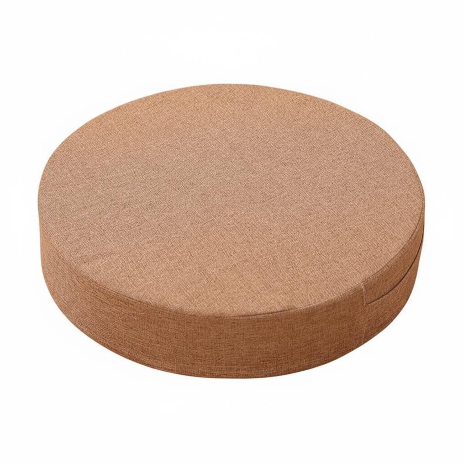 Removable Washable Cover Japanese Tatami Cushion Breathable Linen Textile Round Meditation Cushion Retains Shape Thick Floor Pouf All-Season Comfort for Meditators,Tea Room, Khaki, 50x10cm B-image-29