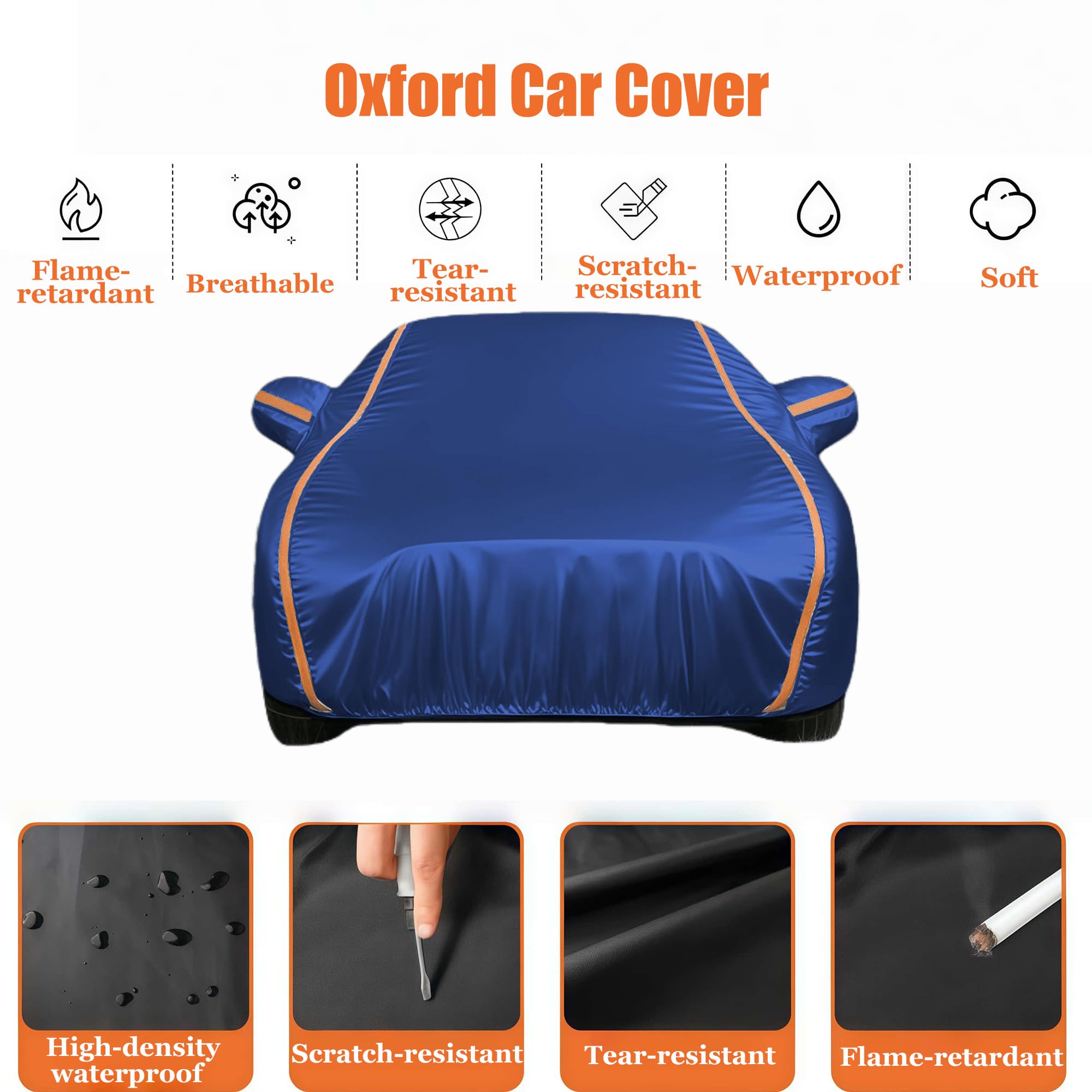 Abdeckplane Auto für Dodge Charger SRT8 2006-2023 丨Autogarage Abdeckung Autoabdeckung Outdoor Wasserdicht Atmungsaktiv Uv Beständig Und Reißfest Autoplane Gemacht