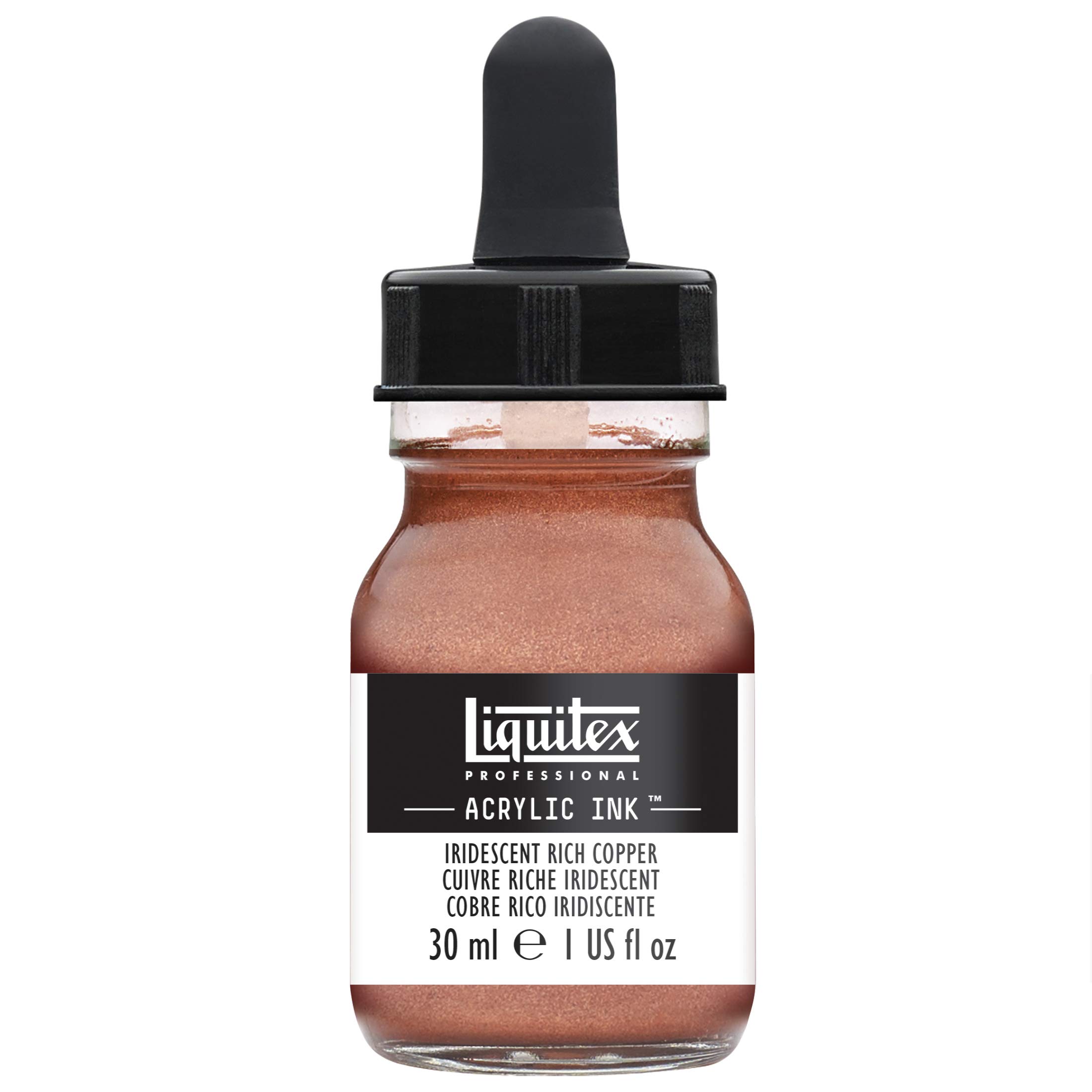 Liquitex Professionals Acrylic Ink Iridescent Rich Copper 30ml x3