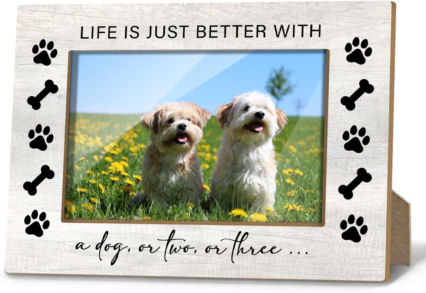 Dogs Picture Frame, Dog Mom Pet Memorial Gifts for Dogs Bereavement Gifts, Puppy Photo Frame 4x6 Photo, Mother ’s Day Desk Shelf Decor Christmas Birthday /14