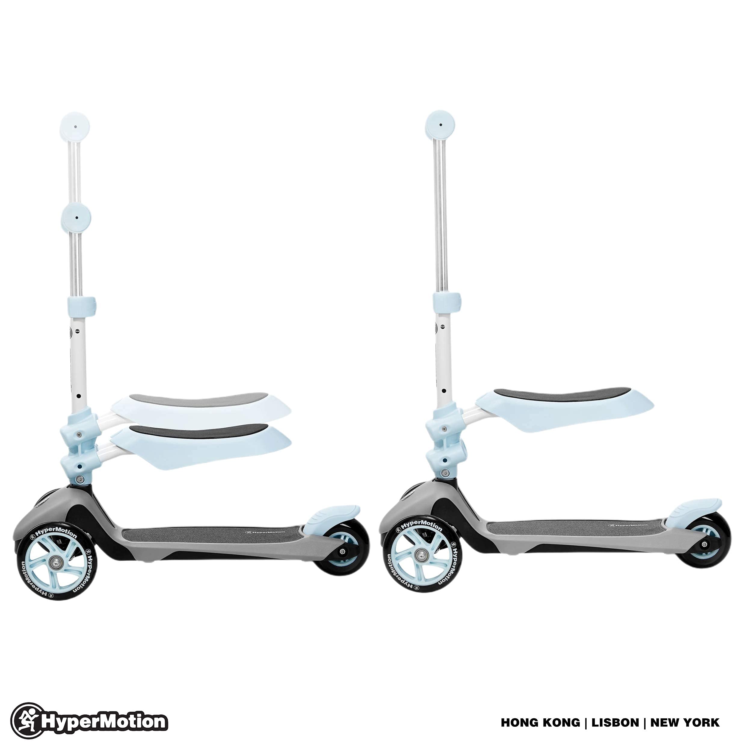 HyperMotion Draisienne - Monopattino da bambino 3 in 1 (carico massimo 50 kg) | triciclo bambino evolutivo da + 1 anno | Poggiapiedi, sedile carico max 20 kg, piattaforma antiscivolo manubrio